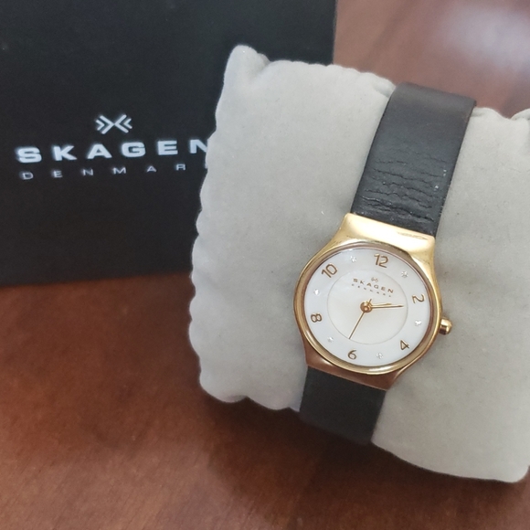 Skagen Denmark leather watch - Picture 1 of 15